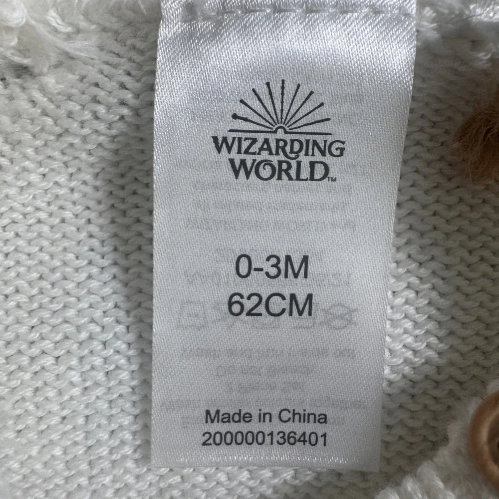 Wizarding World Christmas At Hogwarts Knit Set Unisex Baby 0-3M Cream Fair Isle